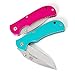 MOSSY OAK 2-pack Pocket Folding Knife Set Pink and Teal Blue