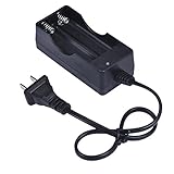 Perman Universal AC 110V 220V LED Dual Battery Charger for 18650 Rechargeable 3.7V Li-ion Battery US