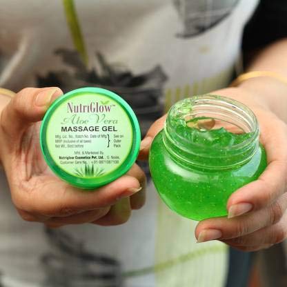 nutriglow aloe vera massage gel