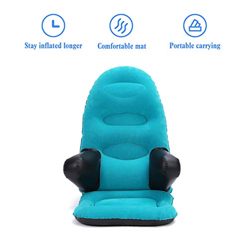 Inflatable Chair for Outdoors, Portable Inflatable Lounger for Camping