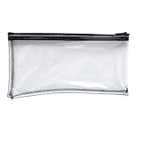 MMF Industries Vinyl Zipper Wallet, 11 x 6 Inches, Clear (234041720)