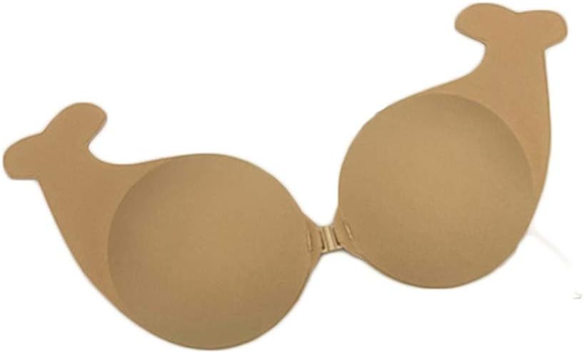 YUNIAO Women Sticky Bra Strapless Backless Bra Adhesive Bra Invisible Push up Bra