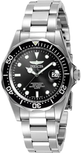 Invicta Men's Black Dial Stainless Steel Band watch IN-8932