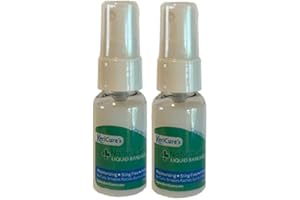 KeriCure's Natural Seal Invisible Liquid Bandage, 2 Pack, Soothe, Seal and Protect Small cuts, scrapes, rashes and More - NO 