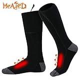 Yanqueens Winter Electric Warm Heated Socks for Chronically Cold Feet, Indoor Outdoor Sport Thermal Socks for Men and Women