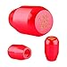 Sedeta New 5 Speed Manual Universal Gear Shifter Shift Stick Knob JDM Red Aluminum Nob Racing Replace W/3 Adapter