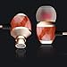 Premium Natural Wood Headset Fit All 3.5mm Smartphone Mobile Phone In-ear Noise Cancelling Headphones Earbuds Earphones with Mic Remote Corded Microphone (Model 2)