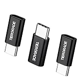 USB C Adapter, USB Type C Adapter, Tiergrade 3 Pack Aluminum Micro USB Type C Adapters Converter Connector for Samsung Galaxy S8 MacBook, ChromeBook Pixel, Nexus 5X, Nexus 6P, Nokia N1, OnePlus 2