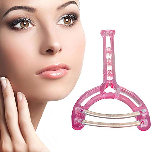 Hair Removal Device, Sdoo Safe Handheld Face Facial Hair Removal Threading Beauty Epilator Epi Roller Tool (Red)