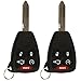 2X KeylessOption Key Fob Replacement for 2006 2007 2008 2009 2010 2011 2012 2013 2014 Chrysler 200 Aspen Dodge Durango Jeep Cherokee Commander Remote, 5-Button OHT692427AA, Programming Guide Included