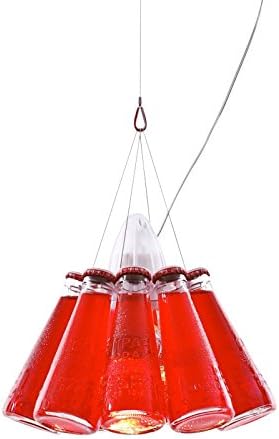 Campari Light Suspension Lamp red/glass/Size 2/suspension 400cm