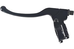 JOIQEXJ Left Brake Handle Clutch Lever Perch for 98cc 196cc 6.5HP 5.5hp Coleman CT200U BT200X Trail 200 CC100X CT100U Baja Motovox Mini Bike CRF XR 70 80 XR200 Yamaha Pit Dirt Bike Black