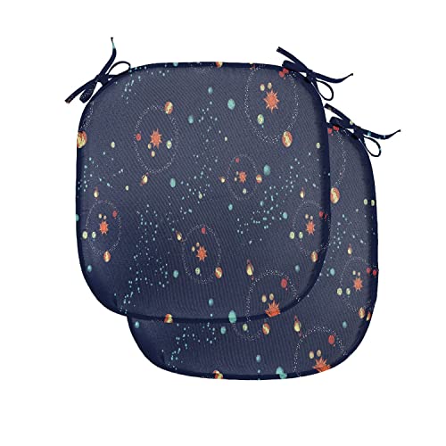 Ambesonne Astrology Chair Seating Cushion Set of