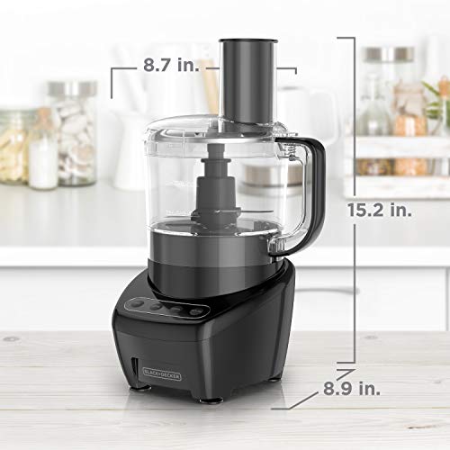 BLACK+DECKER 3in1 Easy Assembly 8Cup Food Processor, Black Pricepulse