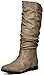DREAM PAIRS STAND Women's Fashion Casual Faux Fur Lining Slouchy Knee High Fall/Winter Riding Boots