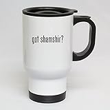 got shamshir? White 14oz Travel Mug