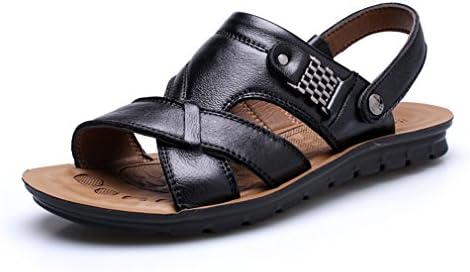 Summer Men Genuine Leather Sandals Men Sandals Slipper