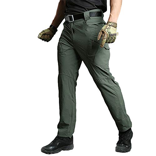 Susclude Men's Outdoor Work Quick Dry Military Tactical Pants Slim Fit