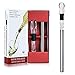 Wine Chiller Ice Red Wine Bottle Stainless Steel Cooler Chiller Stick Container Freezer 3 in 1 with Aerator and Pourer Wine Accessory (1)