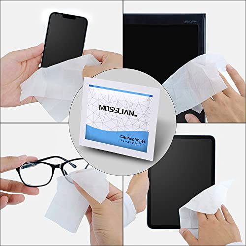 MOSSLIAN 360 Multi-Purpose Cleaning Wipes for Glasses, Tablets, Smartphones, Screens