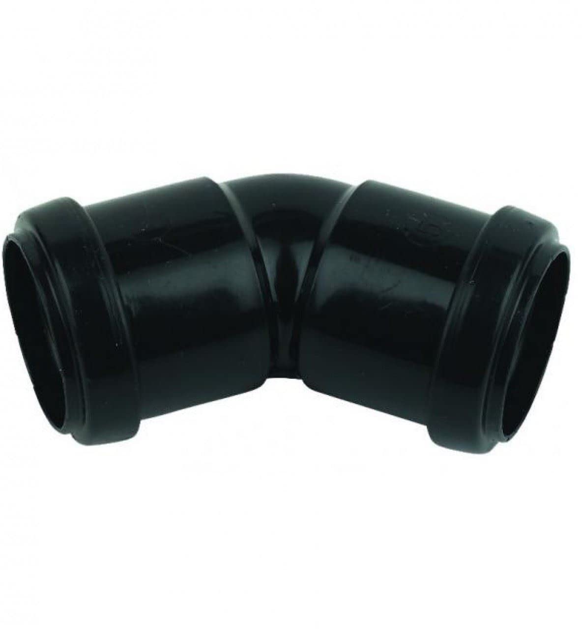 FLOPLAST 40mm Black Pushfit 135 Degree Waste Pipe Bend - Pack of 2