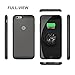 Kotech iPhone 6 6s Battery Case Ultra Slim Extended Charging Case External Battery Case Portable Charger for iPhone 6 6S 4.7 inch with 2400mAh(Black)
