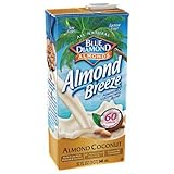 Blue Diamond Almond Breeze Almond Coconut Blend Milk, Unsweetened Original, 32 Ounce (Pack of 6)