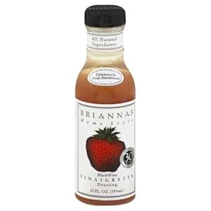 Amazon.com : Briannas Blush Wine Vinaigrette Dressing 12 oz - Pack of 6