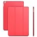 JETech Case for iPad Air 2 (2nd Generation), Smart Cover Auto Wake/Sleep (Red)