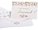 VNS Creations 8 Pack 4x6 Bridesmaid Proposal Cards - Will You Be My Bridesmaid and 2 Maid of Honor Cards - Floral Designs with Gold Foil - Ideal for Bridal Shower Party Gifts