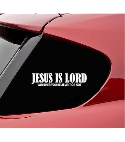 SMILE JESUS LOVES YOU Vinyl Decal Sticker Car Window Wall Bumper FUNNY CHRISTIAN