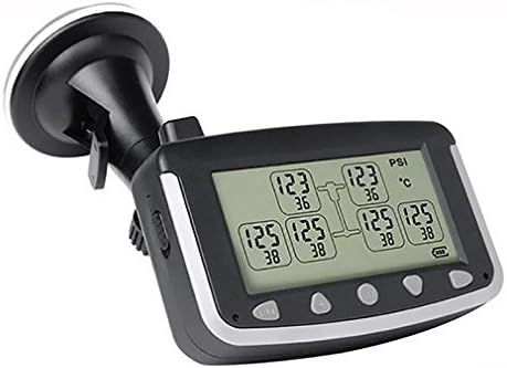 LPY-Car Tyre Pressure Temperature Monitoring System Monitor, Wireless LED Display + 6 External Sensor Tire Pressure