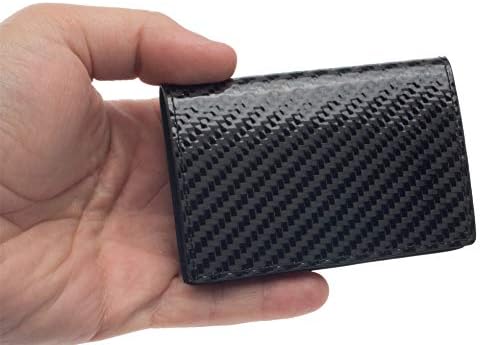 Carbon Fiber Business Card Holder : 2021 New Carbon Fiber Metal Card Holder Wallet Rfid Blocking Business Card Holder With Money Clip / Credit card holder wallet able to store over 20 credit cards, debit cards, id cards, and more!