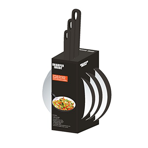 The Sharper Image® Eco Friendly Healthy 3pc. Ceramic Frypan Skillet