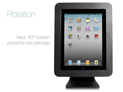 Maclocks All-in-One Rotating iPad Security Stand, Black (AIO-B)