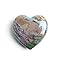 Fancy Agate Carved Heart Stone