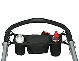 Mily Stroller Organizer Bag FREE Snack Cup Holder Best Jogging Stroller Accessories With Front Pocket for Cell Phone