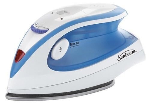 Sunbeam Gcsbtr-100 Dual Voltage Travel Iron with Soft Touch Handle and Dial