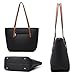 XB Laptop Tote Bag Fits Up to 13.3'' Lightweight Work Tote Bag Women's Top Handle Satchel Handbags Purse Tote Shoulder Bag (Black)