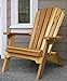 Kilmer Creek Folding Natural Cedar Adirondack Chair, Amish Crafted