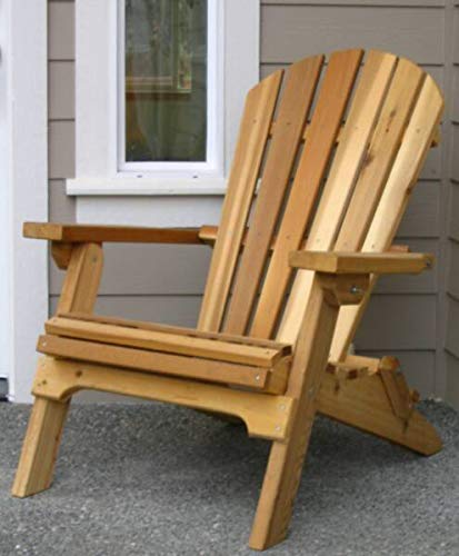 folding cedar adirondack chair