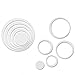 Wall Sticker, Leegor 1 Set Indoors Decoration Circles Creative Stereo Removable 3D DIY Wall Stickers (White)