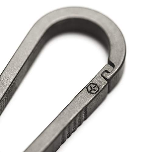 G2 Titanium Heavy Duty Carabiner Keychain, EDC Quick Release Hooks, Retractable Locking Design for Detachable Access, Supports Home, Vehicle and Work Keys