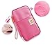 iSuperb Portable Passport Wallet Travel Zipper Waterproof Passport Holder Organizers Storage Large Capacity Clutch Pouch Compartment for Women Men