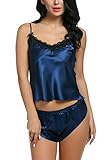 Avidlove Women Lingerie Sleepwear Satin Pajama Sexy Camisole Short Sets