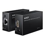 AUKEY HDMI Extender over Ethernet Cable Supports 1080p and 3D up to 196ft for HDTVs, Projectors, Computers and More