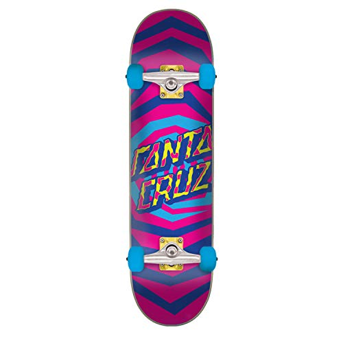 Santa Cruz Youth Skateboard Complete Illusion Dot Pink 7.25"