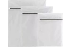 3 Pieces Mesh Laundry Bag for Delicates Mesh Fabric with Premium Zippers, 1Small&1Middle&1Large Laundry Net Bags, Wash Bags f