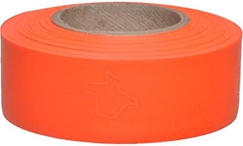 Presco Products TXOGPR Texas Solid-Color Roll Flagging PresGlo44; Orange - 1.2 x 150 in. - Case of 12