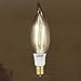 Feit BPCFT/LED Electric “Original” Vintage Exposed Filament Clear Glass Soft White Dimmable Flame Tip Candelabra LED Light Bulb